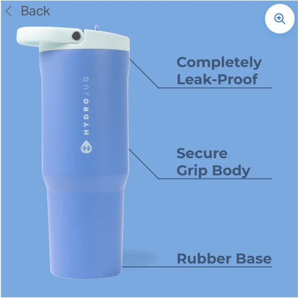 HydroJug Sport 32oz Bottle in Riptide Blue - Picture 3 of 8